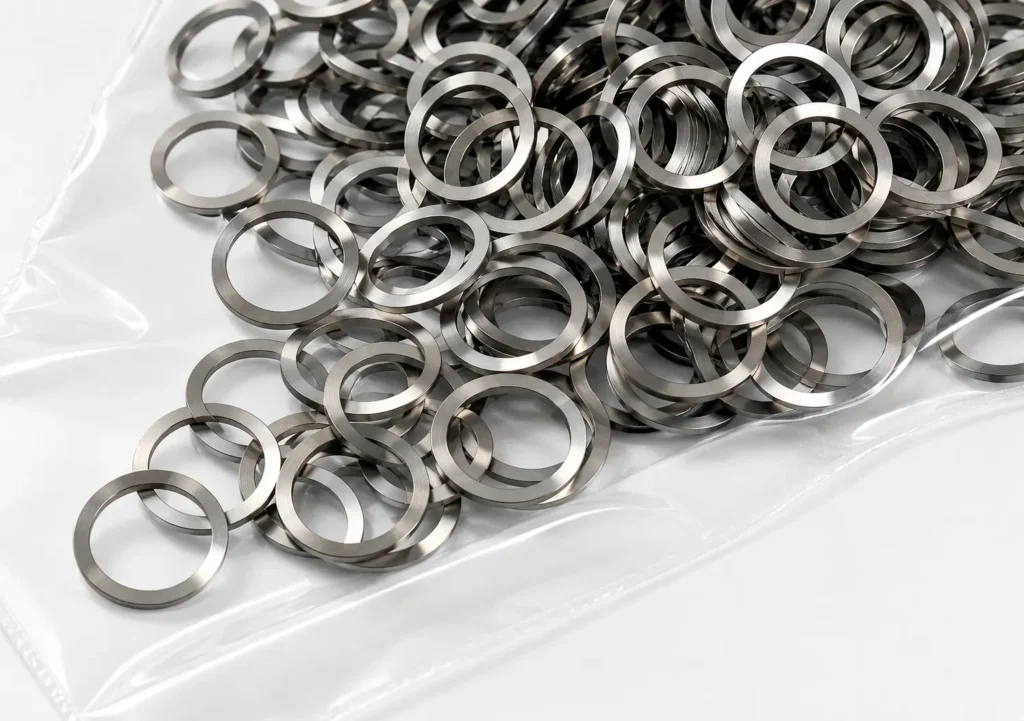 Lots of ABIS spring washers in a clear packet.