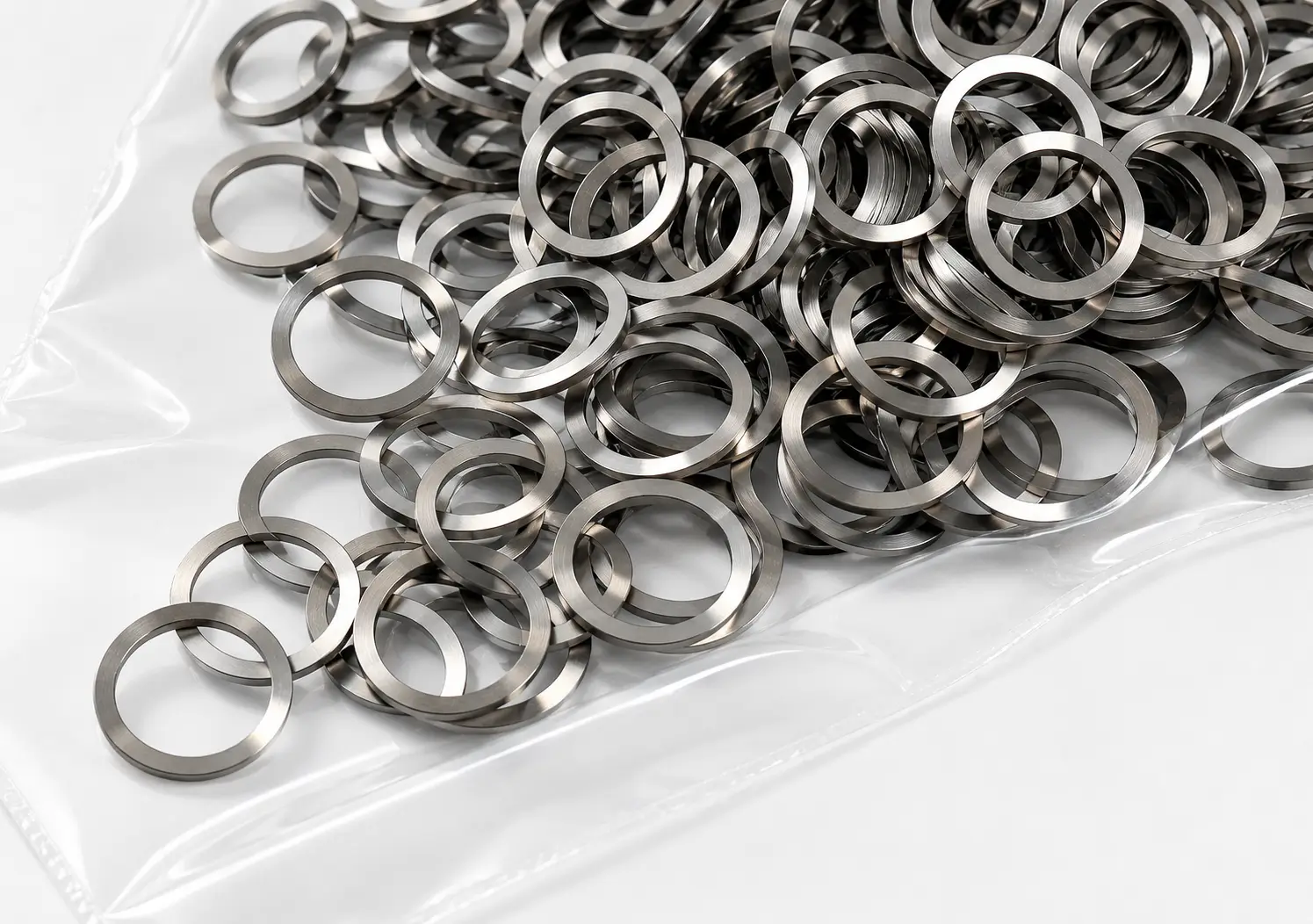 Lots of ABIS spring washers in a clear packet.
